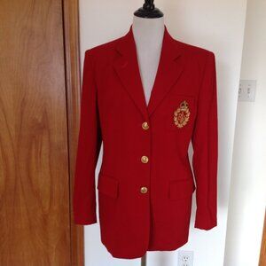 Ralph Lauren Blazer 6 Wool 3D Crest Crown